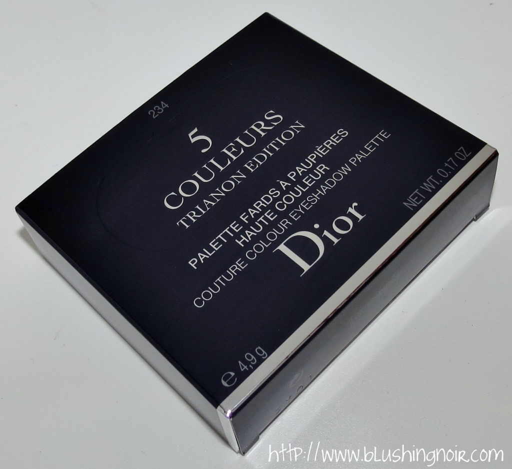 Dior 234 Pastel Fontanges 5 Couleurs Couture Colour Eyeshadow Palette Trianon Edition