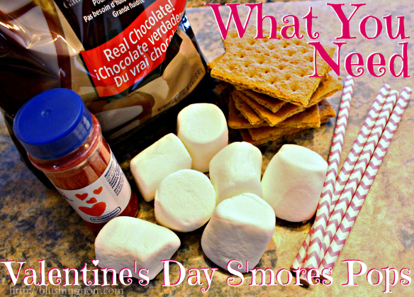 Valentine's Day S'more Pops ingredients