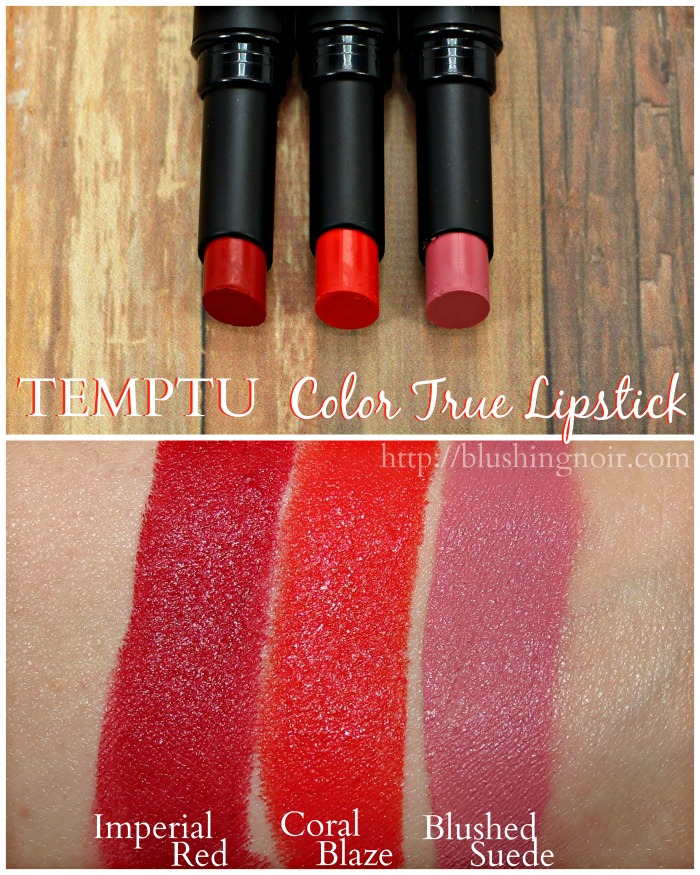 Temptu Color True Lipstick Swatches