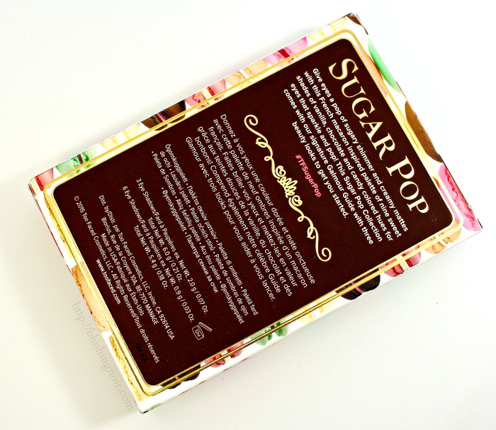 Too Faced Sugar Pop Eye Shadow Palette Back