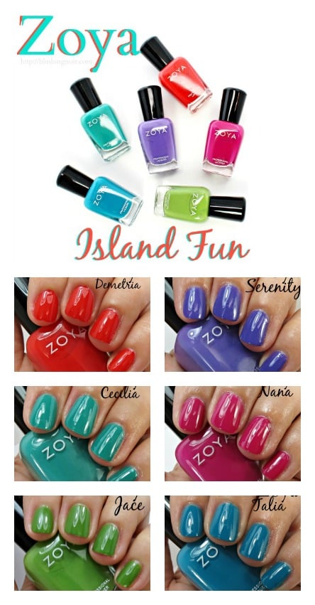 Zoya Island Fun Nail Polish Collection