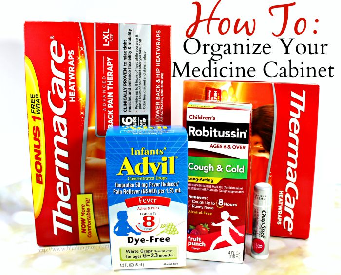 How to Organize Your Medicine Cabinet #HealthySavings