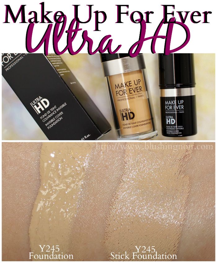 Make Up For Ever Ultra HD Invisible Cover Foundation swatches