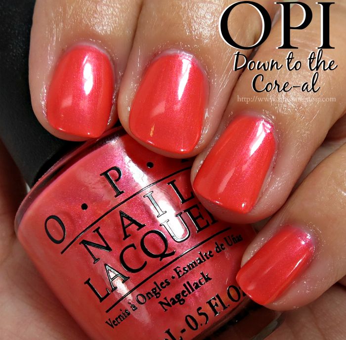 OPI Down to the Core-al Nail Polish Swatches