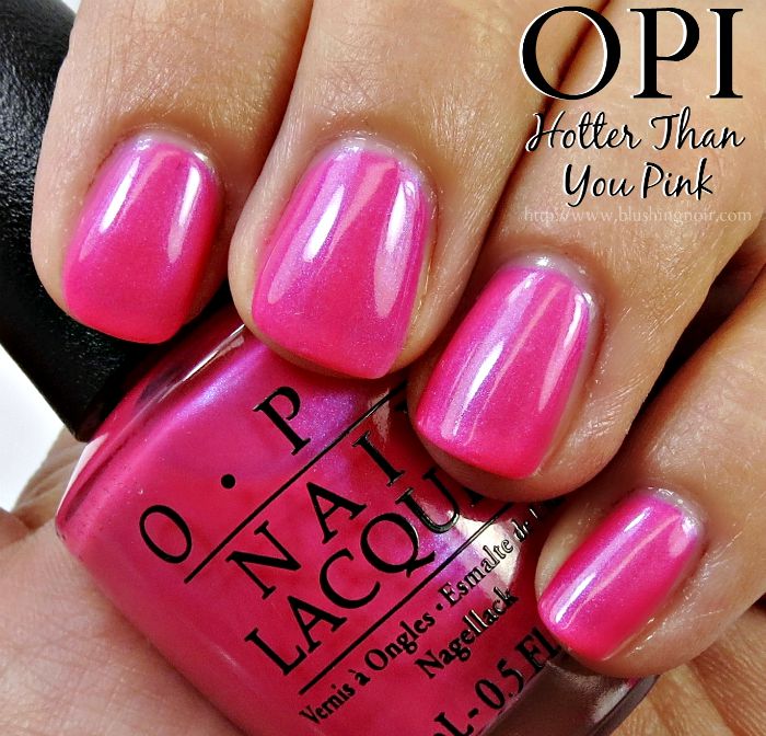 OPI Hotter Than You Pink Nail Polish Swatches
