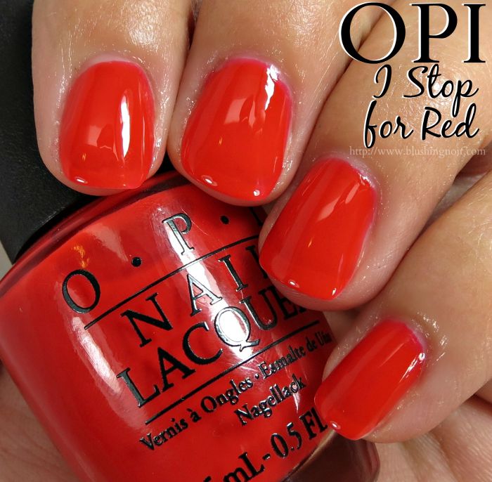 OPI I STOP for Red Nail Polish Swatches