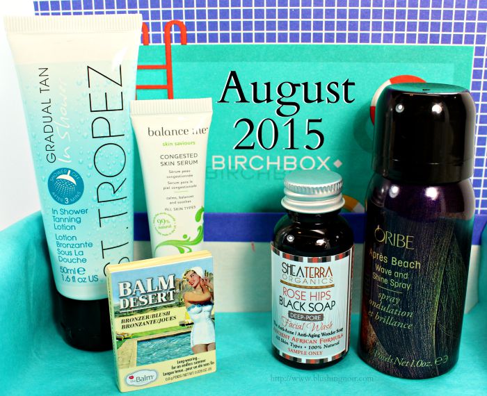 August 2015 Birchbox swatches review