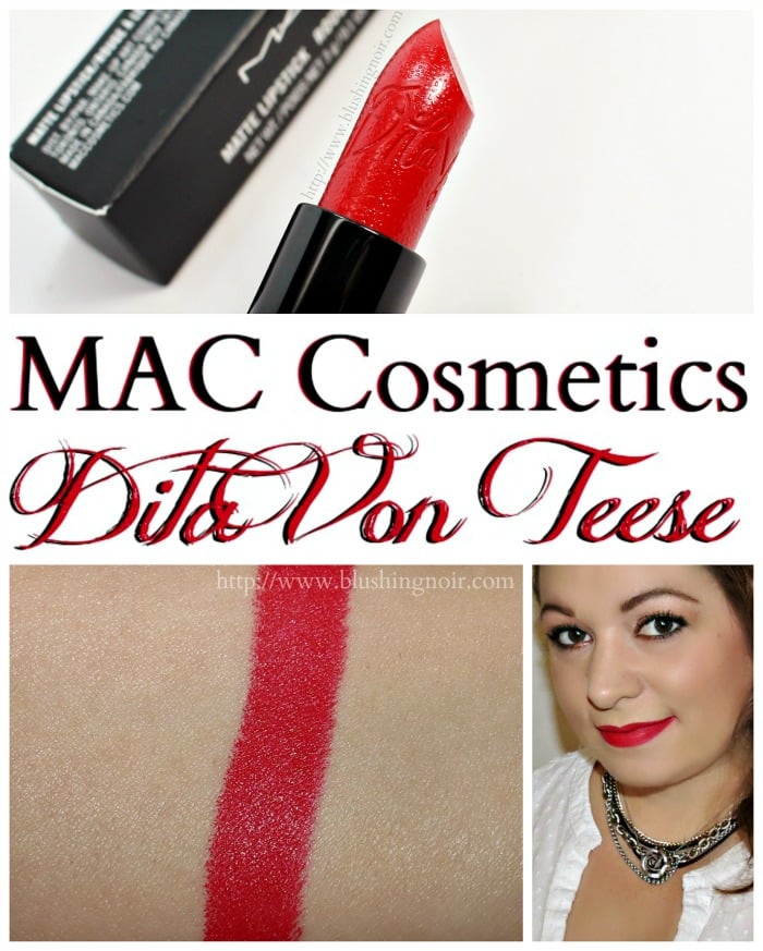 MAC Cosmetics Dita Von Teese Lipstick Swatches