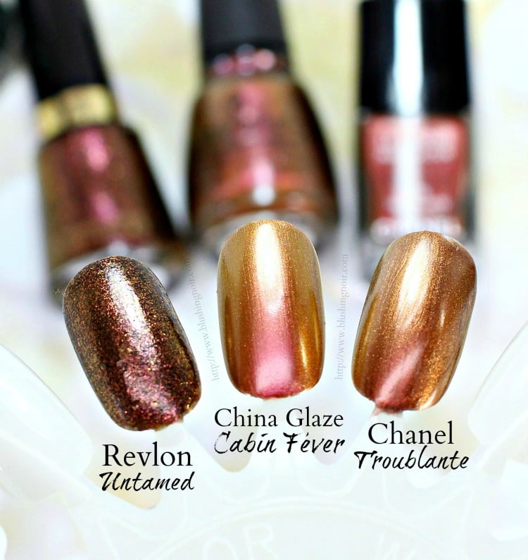 Chanel Troublante Le Vernis Dupe? + China Glaze The Great Outdoors Swatches + GIVEAWAY!