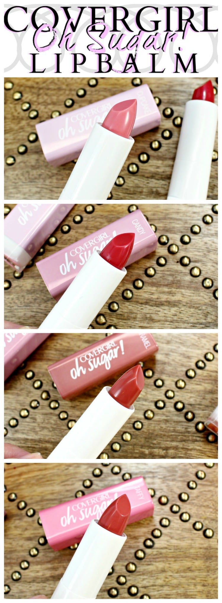 Covergirl Oh Sugar lip balm lipstick swatches