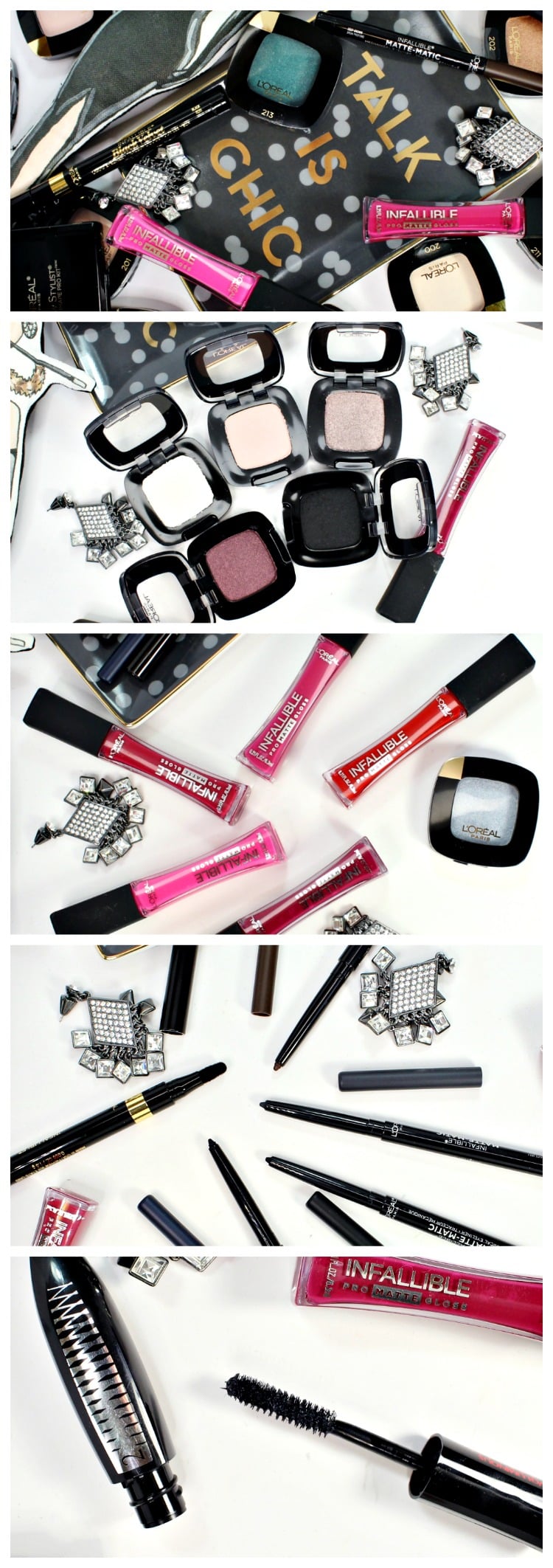 Drugstore beauty l'oreal infallible new makeup swatches review