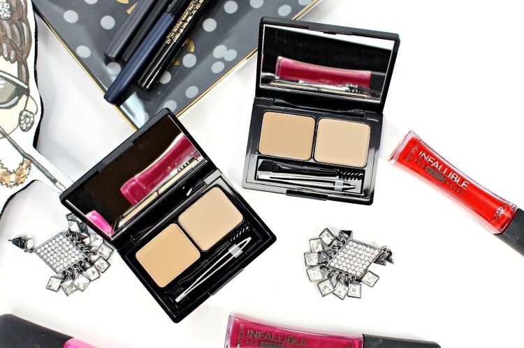 LOREAL Brow palette light medium swatches review