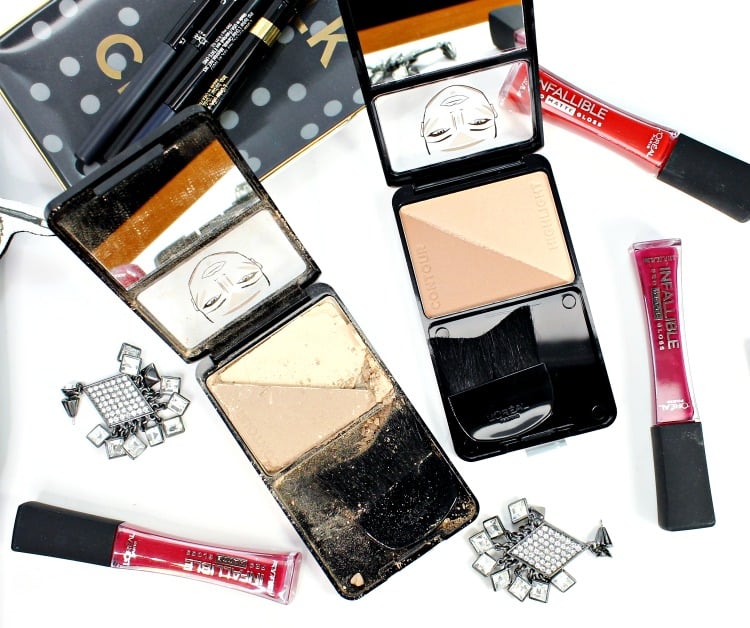 LOREAL Contour highlight palette swatches review