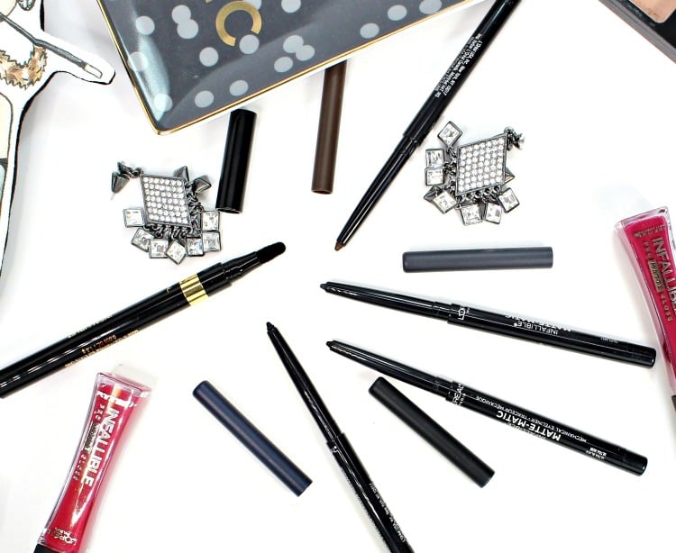 LOREAL Matte-Matic eyeliner black velvet liquid liner swatches review