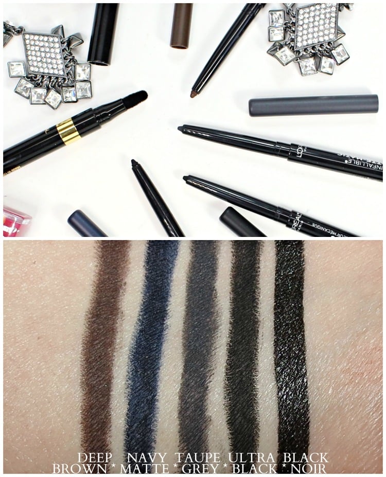 L'Oreal Infallible Matte-Matic eyeliner black velvet swatches
