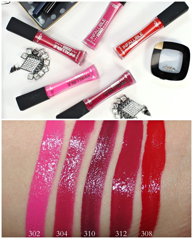 L'Oreal Infallible Pro Matte Gloss swatches