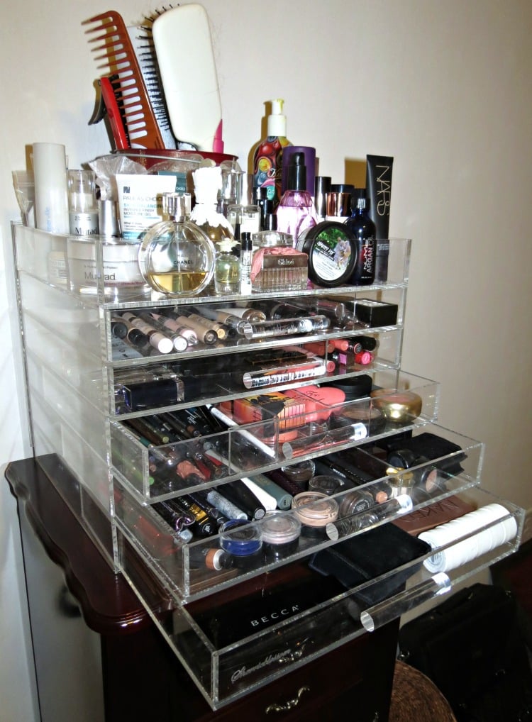 Sherrieblossom ICEbOX Makeup storage beauty organization open