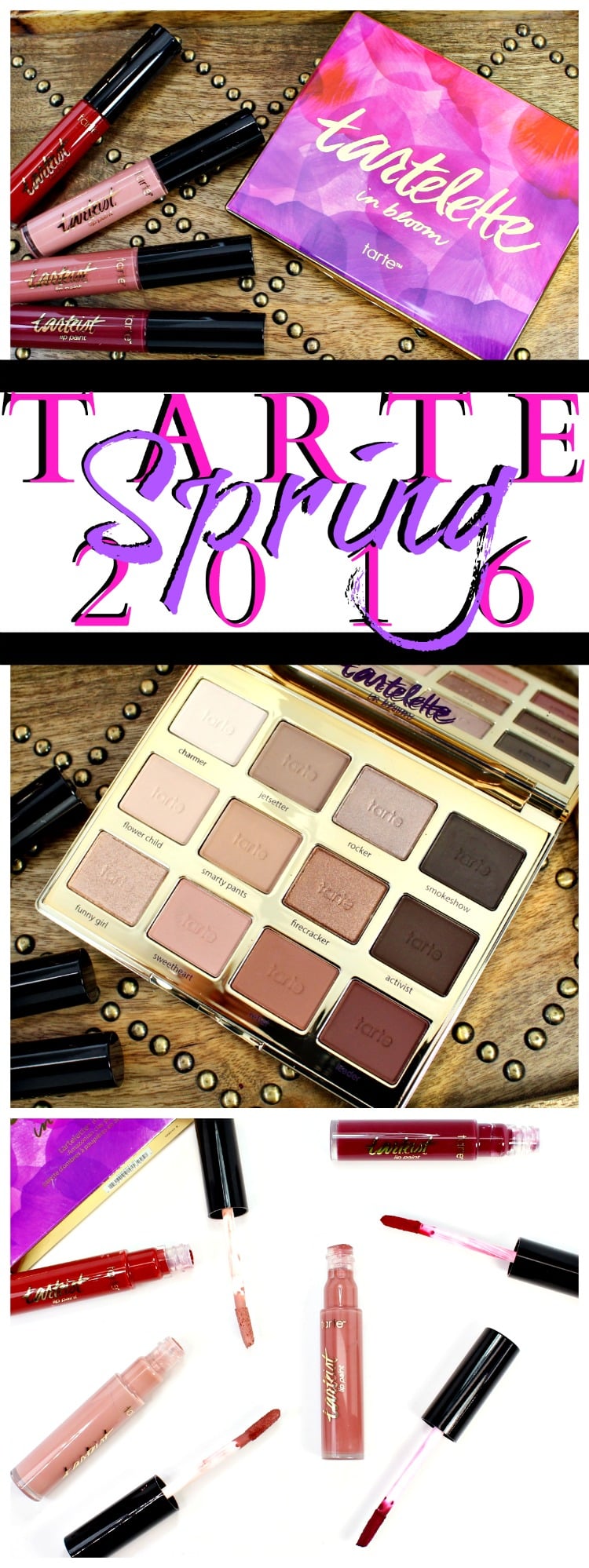 tarte makeup collection spring eyeshadow lipstick