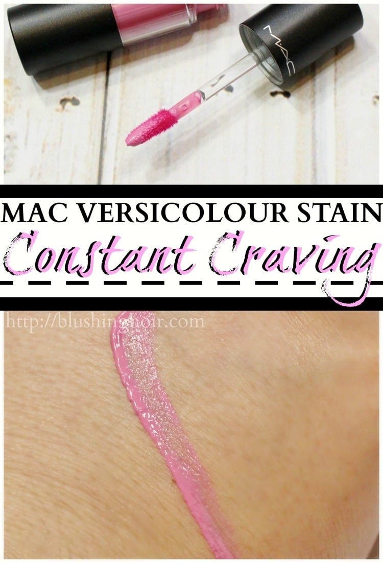 MAC Constant Craving Versicolour Stain swatches