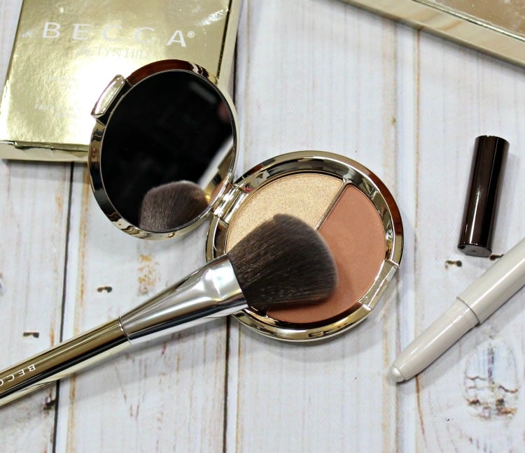 BECCA Jaclyn Hill Champagne Collection Angled Highlighting Brush review photos pics swatch