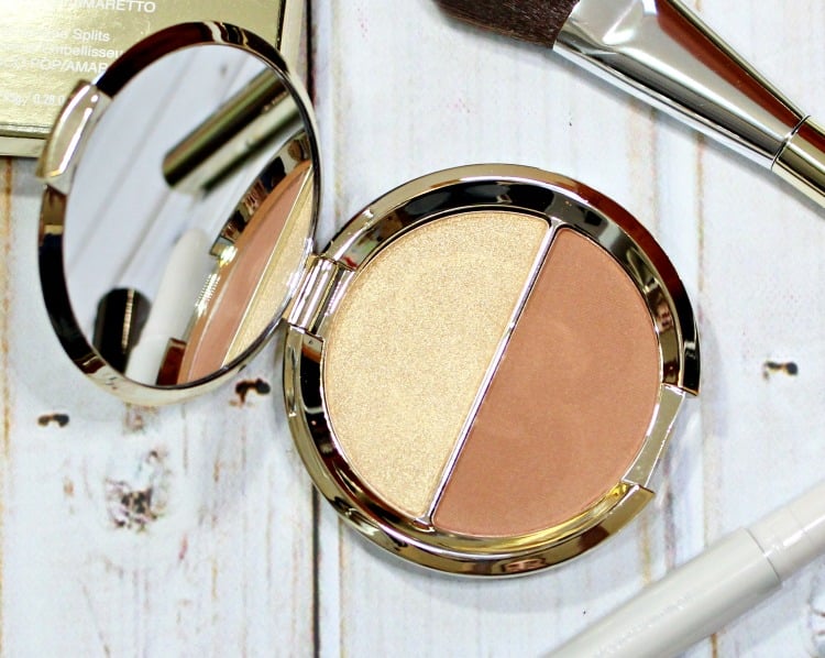 BECCA Jaclyn Hill Champagne Splits Prosecco Pop Amaretto swatches review swatch pics blush highlighter