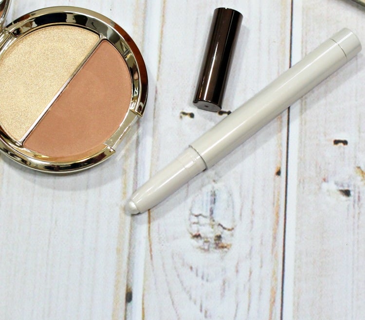 Becca Slimlight highlighter swatches review swatch pics Jaclyn Hill Champagne Pop Pearl
